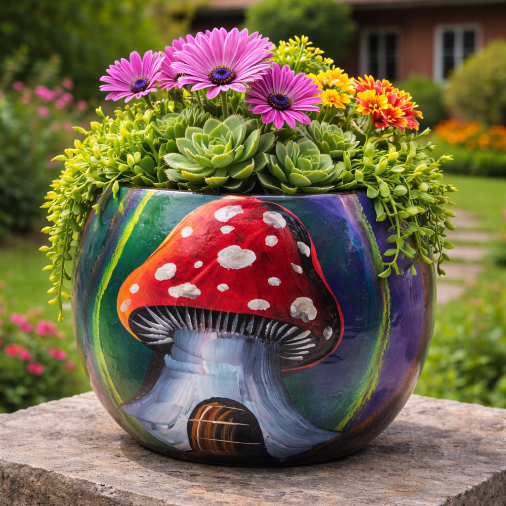 Esfera Mushroom Decor/Planter