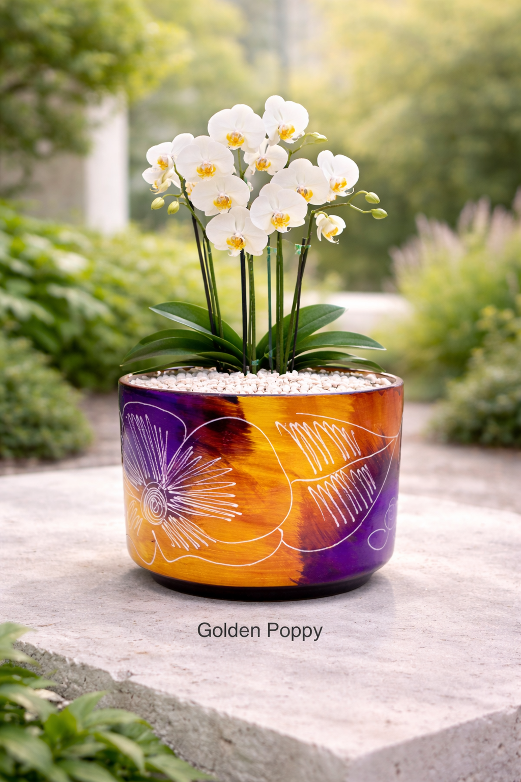 Multicolored Succulent Cylinder Pot
