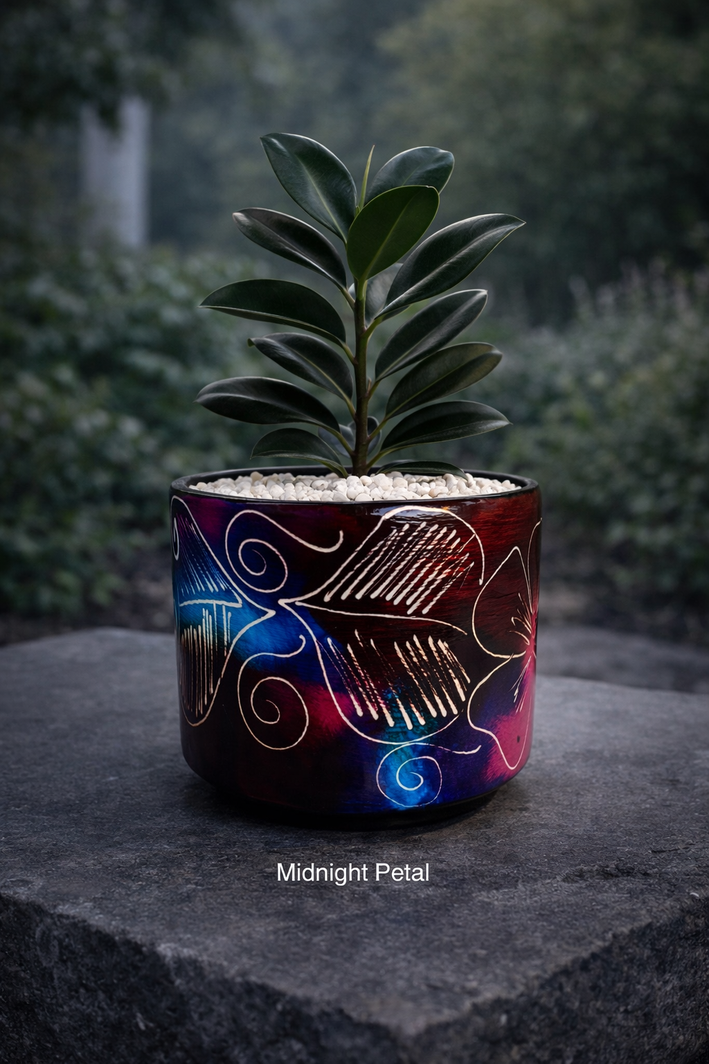 Multicolored Succulent Cylinder Pot