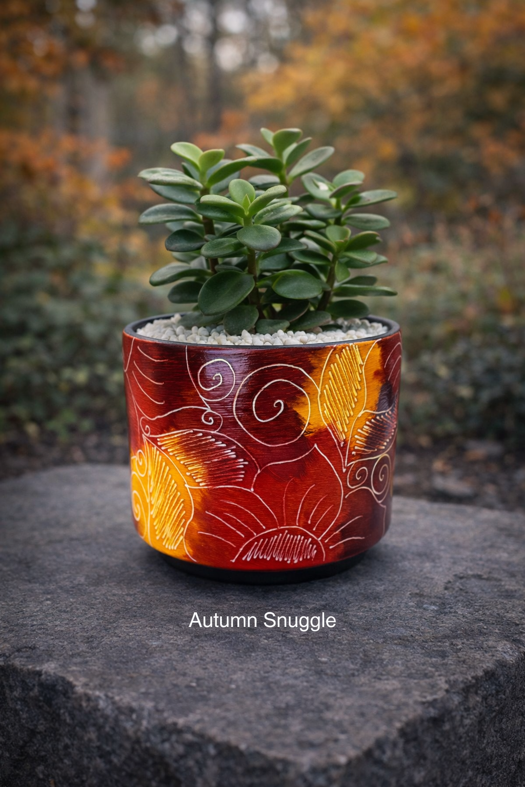 Multicolored Succulent Cylinder Pot
