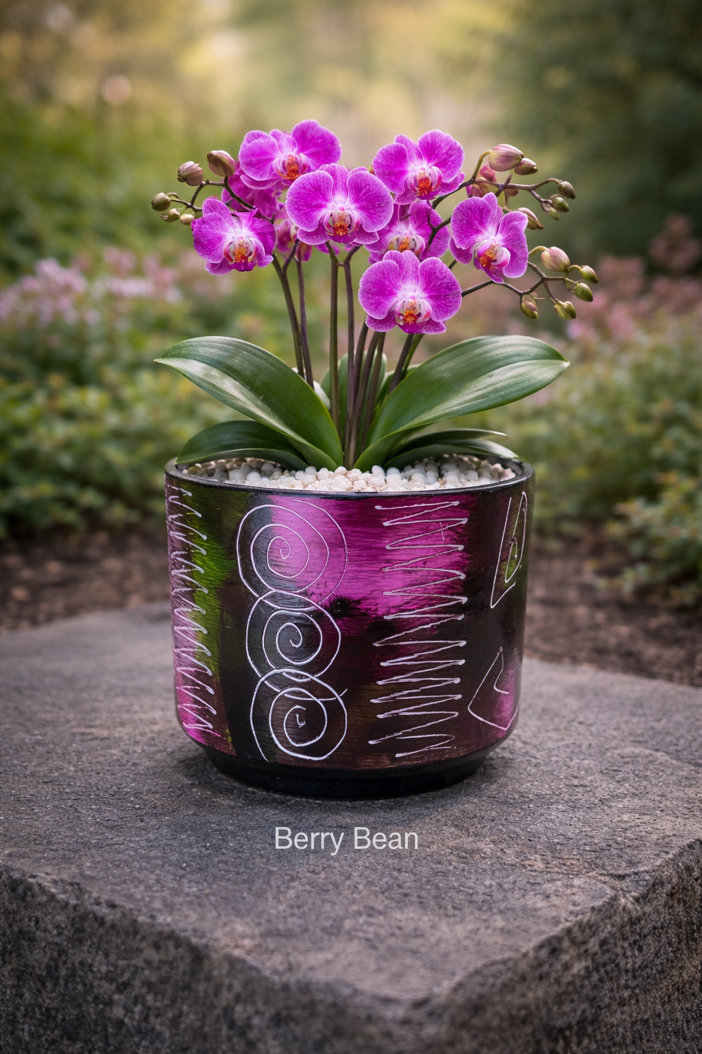 Multicolored Succulent Cylinder Pot