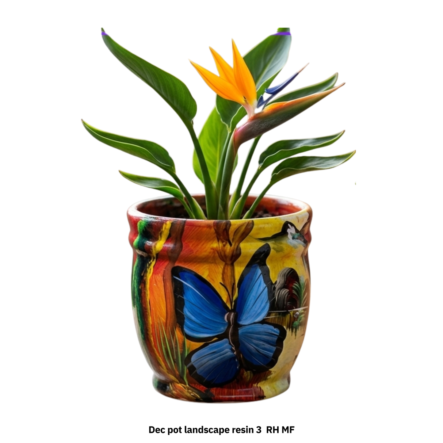 Butterfly Barril Planter