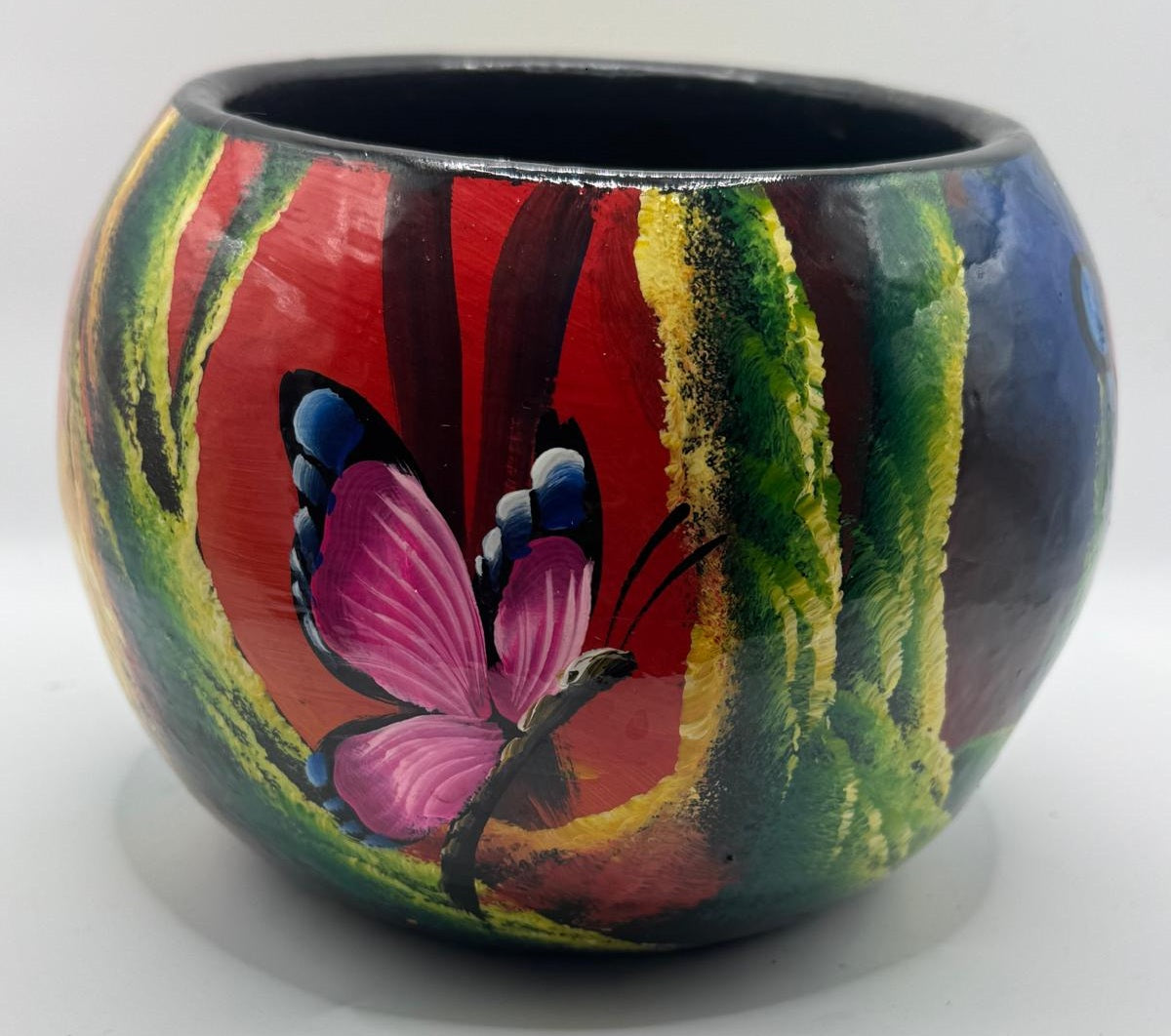 Esfera Pink Butterfly Decor/Planter