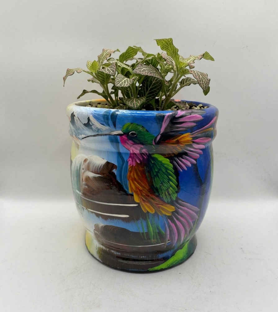 Hummingbird Barril Planter