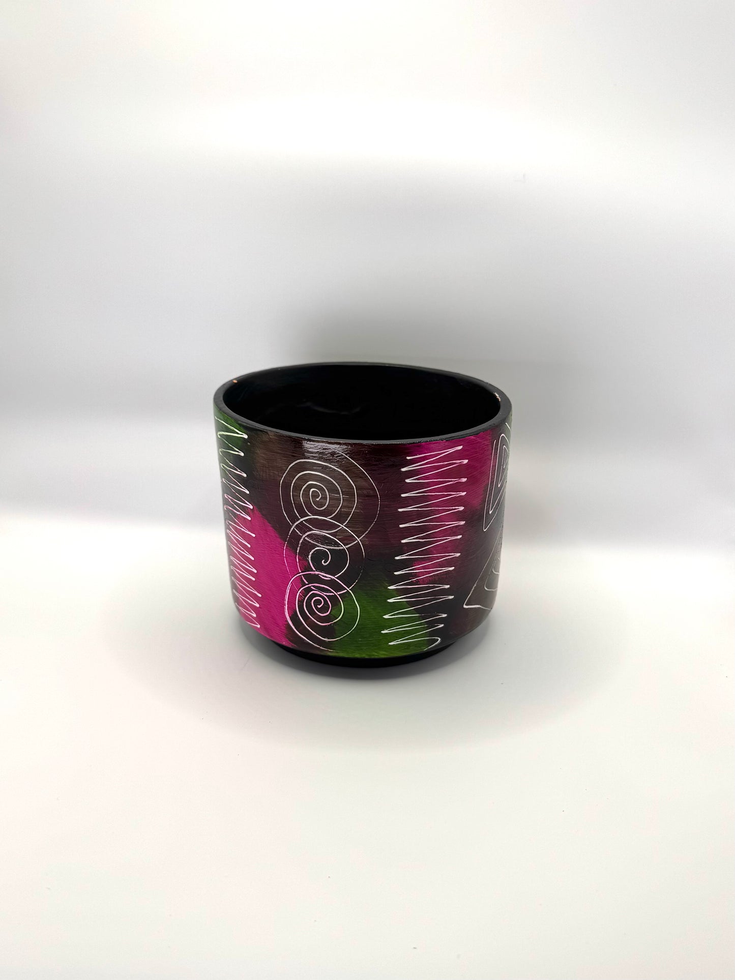 Multicolored Succulent Cylinder Pot