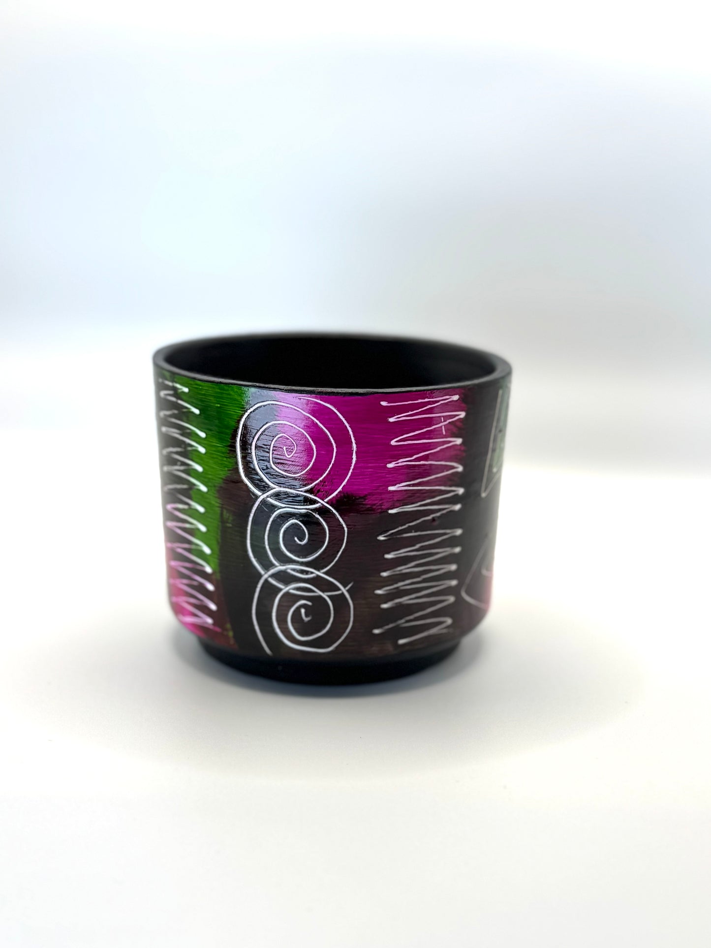 Multicolored Succulent Cylinder Pot