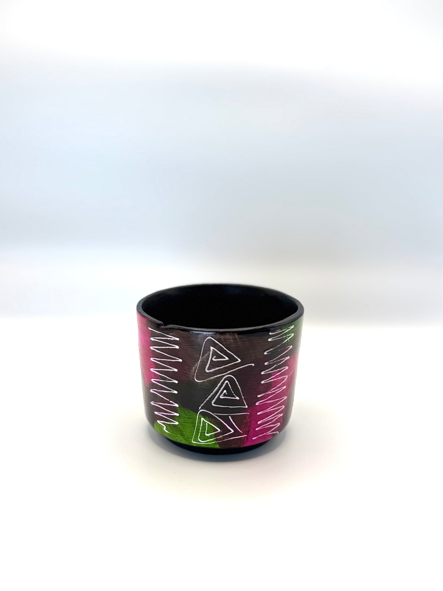 Multicolored Succulent Cylinder Pot