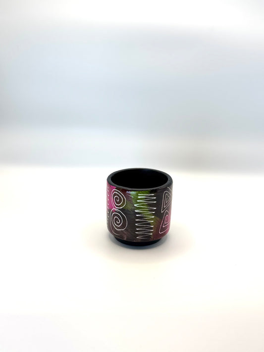 Multicolored Succulent Cylinder Pot