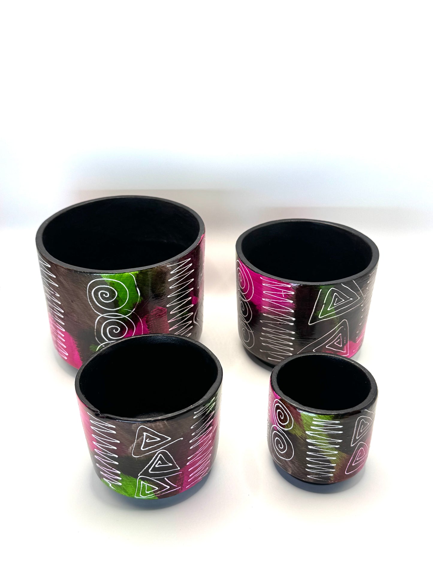 Multicolored Succulent Cylinder Pot