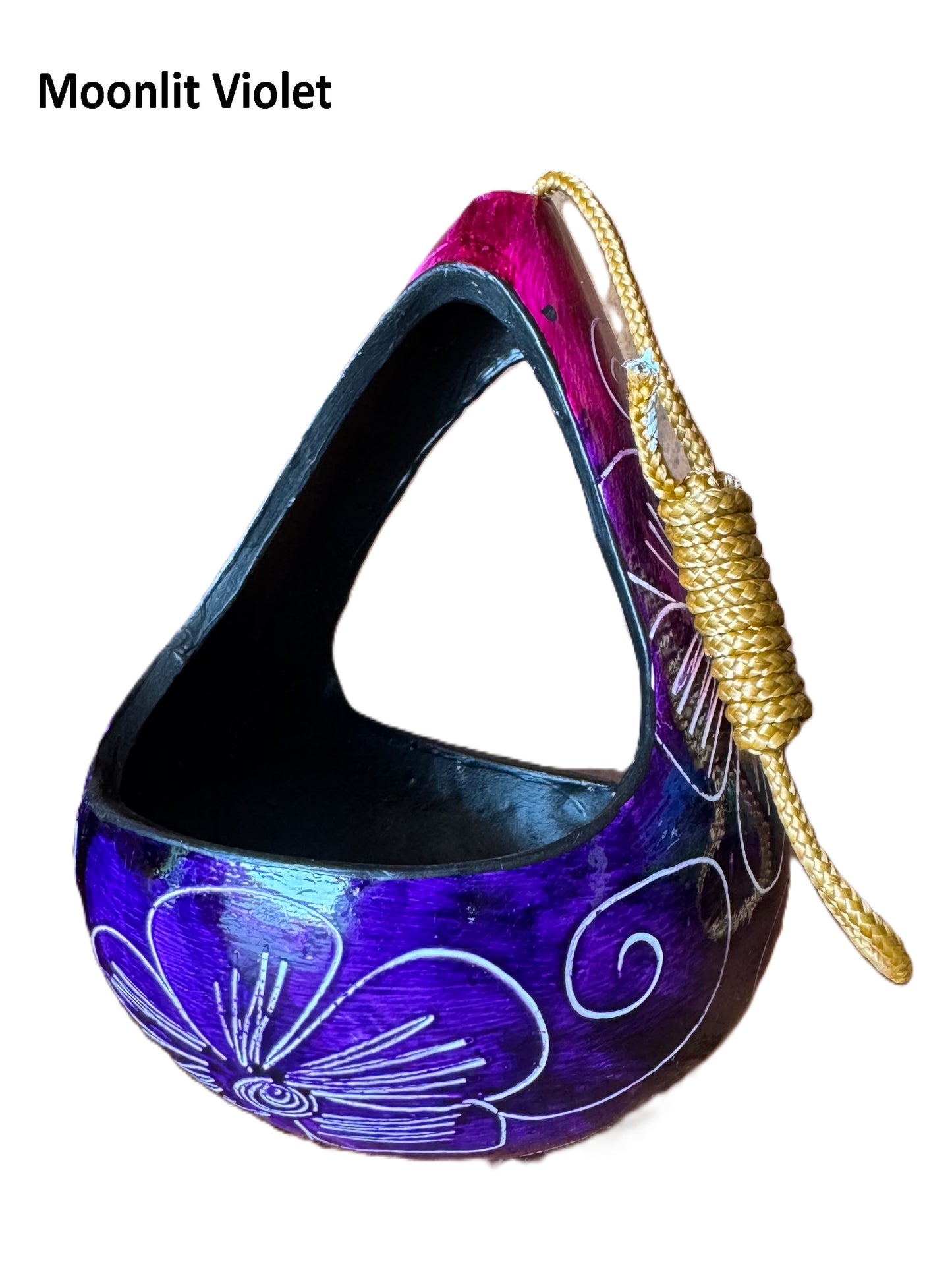 Multicolor Hanging Clay Gourd Planter