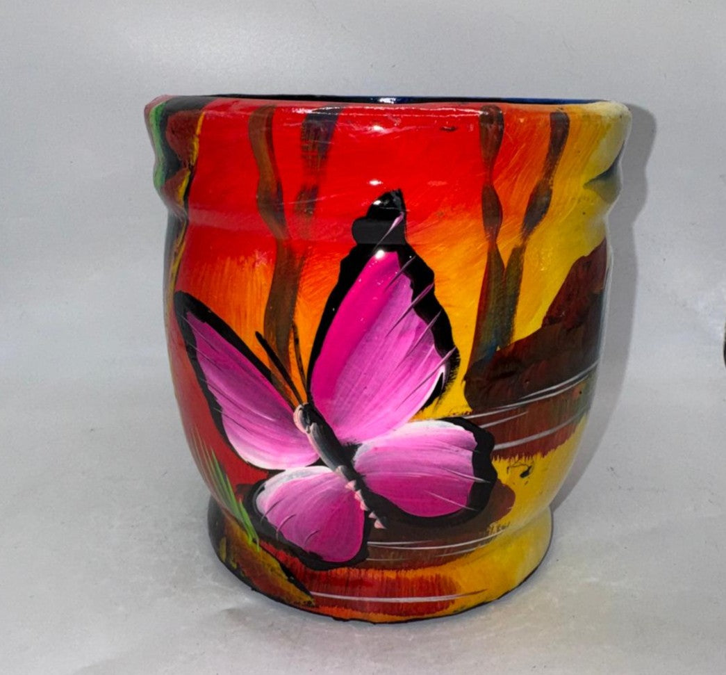 Butterfly Barril Planter
