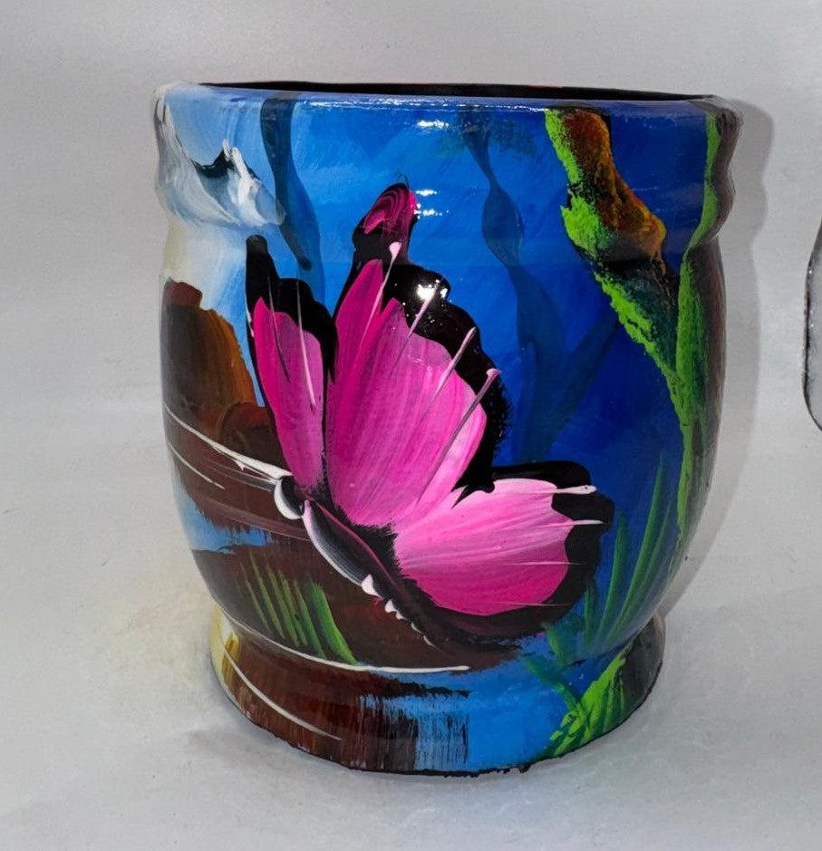 Butterfly Barril Planter